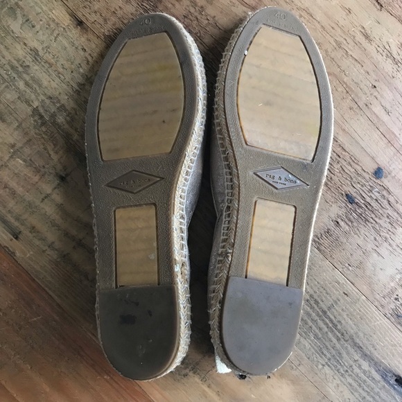 Rag & Bone leather espadrilles flats size 8 - Picture 2 of 5